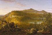 Thomas Cole A View of the Two Lakes and Mountain House Catskill Mountains oil painting on canvas